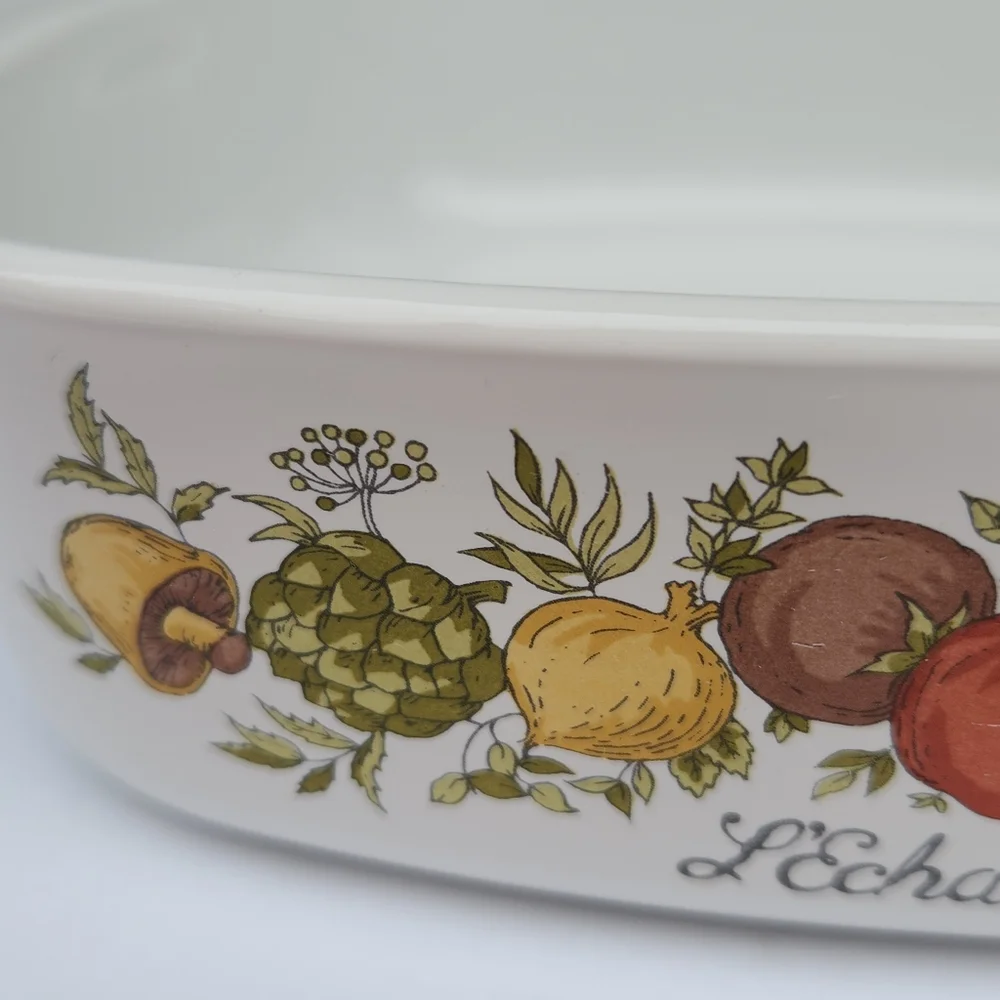 Vintage Corningware Spice of Life L'Echalote 1 Quart Casserole Dish A-1-B